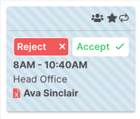 How do staff accept or reject shifts? - Accepting a Shift (Staff View)