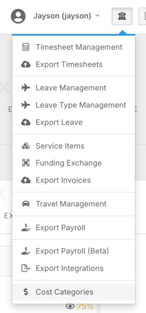 How do I add or duplicate a cost category? - Step 1 - Creating a Cost Group