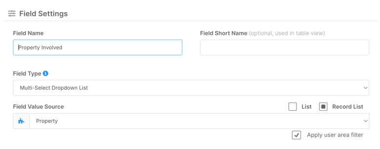 How do I create a virtual form? - Step 1 - Add a Reference Field to the Master Form (2)