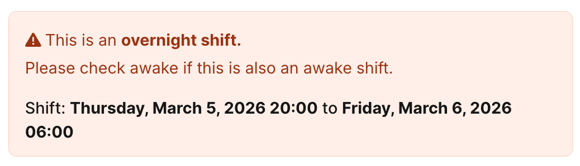 How do I create an overnight or sleepover shift? - Understanding Overnight Recognition
