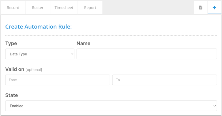 How do I create a record automation? - Accessing Record Automations (2)