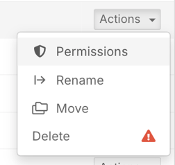 How do I create folders and set permissions in the Drive? - Setting folder permissions