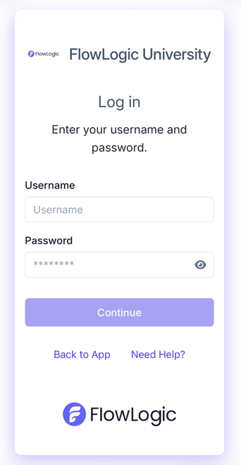 How do I get started with the FlowLogic Workforce app? - Logging In (2)