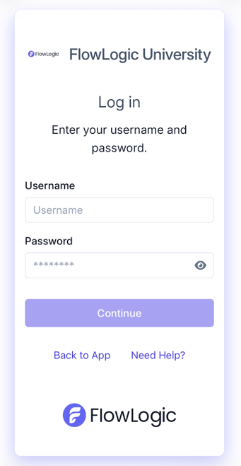 How do support workers use the FlowLogic Workforce app? - Logging In (2)