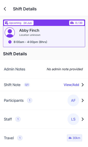 How do support workers use the FlowLogic Workforce app? - Your Roster (2)