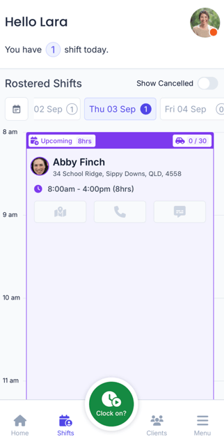 What can I do in the FlowLogic Workforce mobile app? - Shifts