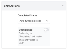 How do I publish shifts so staff can see them? - Option 3 - Publish a Single Shift