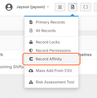 How do I set up Record Affinity rules? - Accessing Record Affinity Management