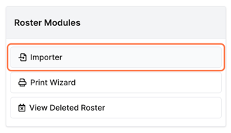 How do I import shifts from a CSV file? - Accessing the Roster Importer (2)