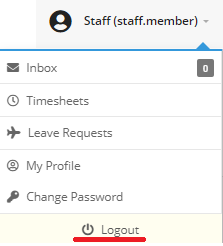 How do I log out of FlowLogic?