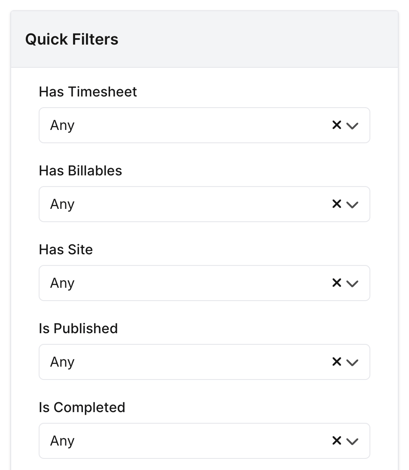 How do I find my way around the Roster Schedule? - Quick Filters