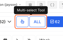 How do I find my way around the Roster Schedule? - Bulk Select Tool