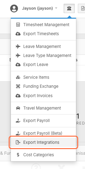 How do I set up an export integration? - Accessing Export Integrations