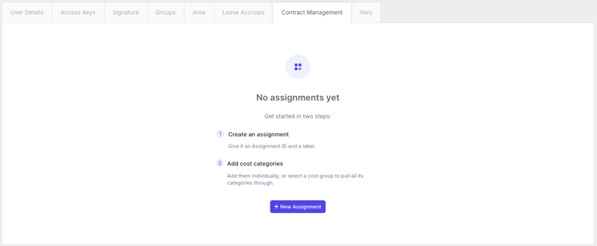 How do I set up assignments in Contract Management? - Accessing Contract Management (2)