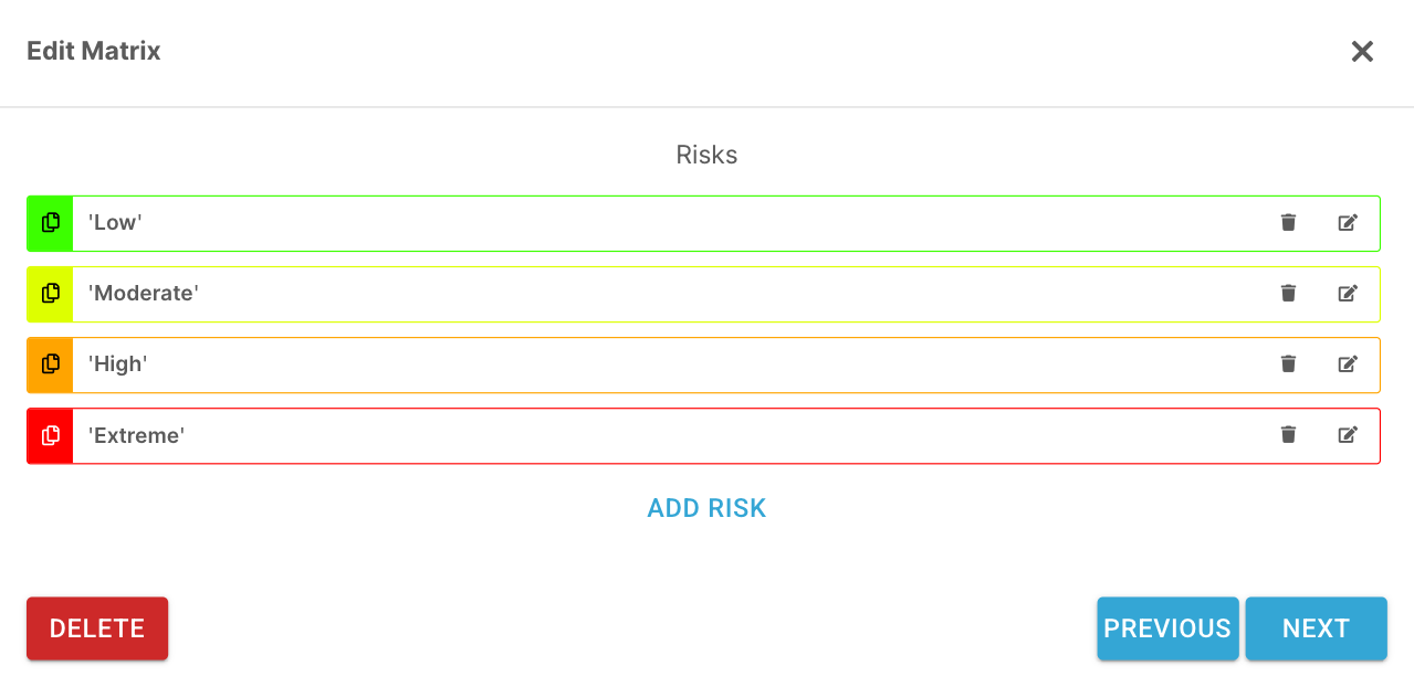 How do I create a risk matrix? - Step 3: Add Risk Levels