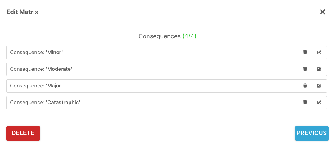 How do I create a risk matrix? - Step 5: Add Consequence Options