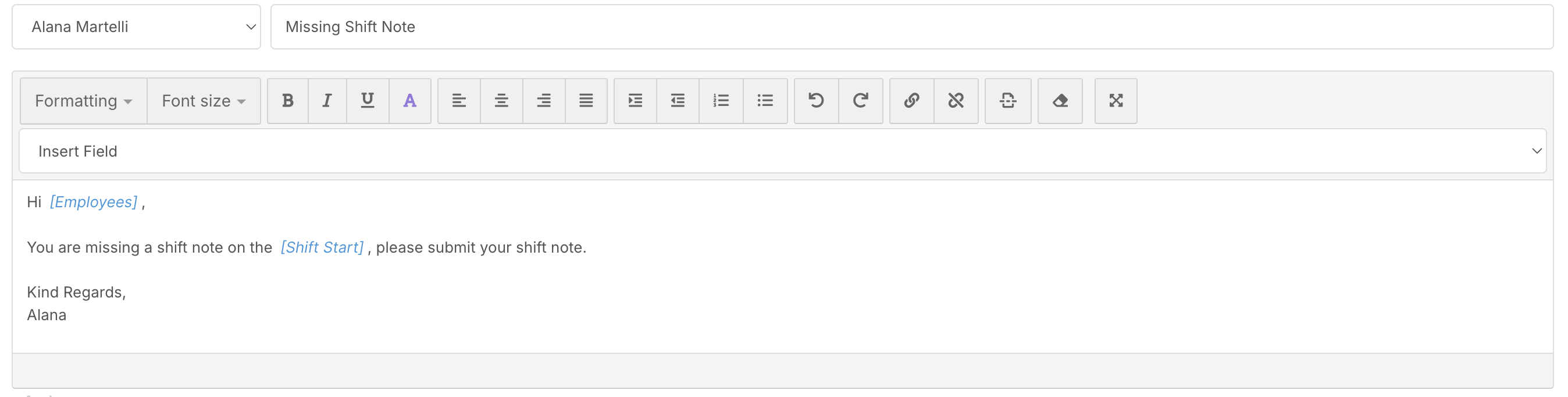 How do I create a roster automation? - Message Content
