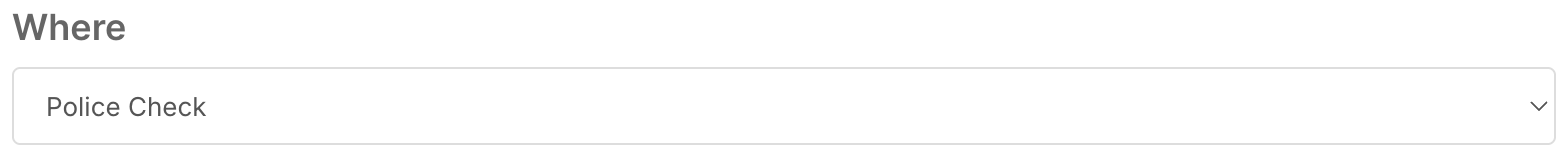 How do I create a record automation? - Selecting the Target Form (Where)