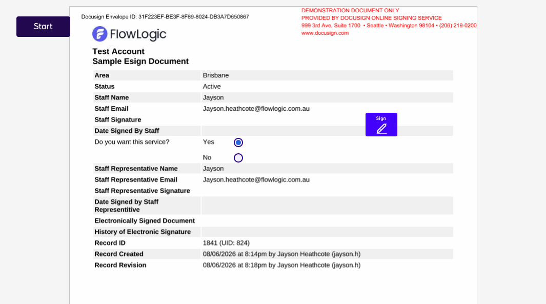 How do I send a document for e-signature with DocuSign? - The Signing Process (2)