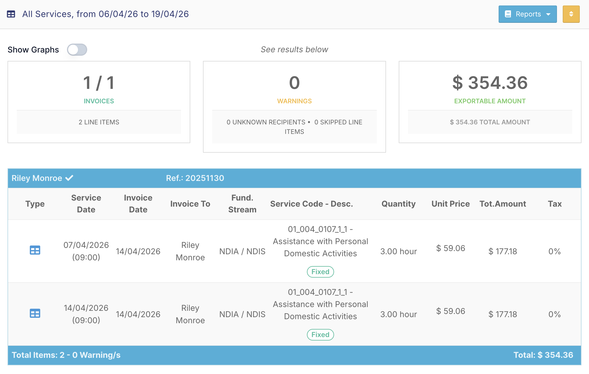 How do I export invoices? - Understanding the Invoice View