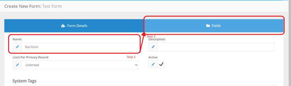How do I use the Form Editor? - Creating a Form (3)