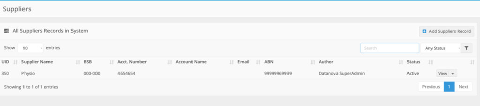 What does a funding claim form need to include? - Suppliers Records Setup (Optional)