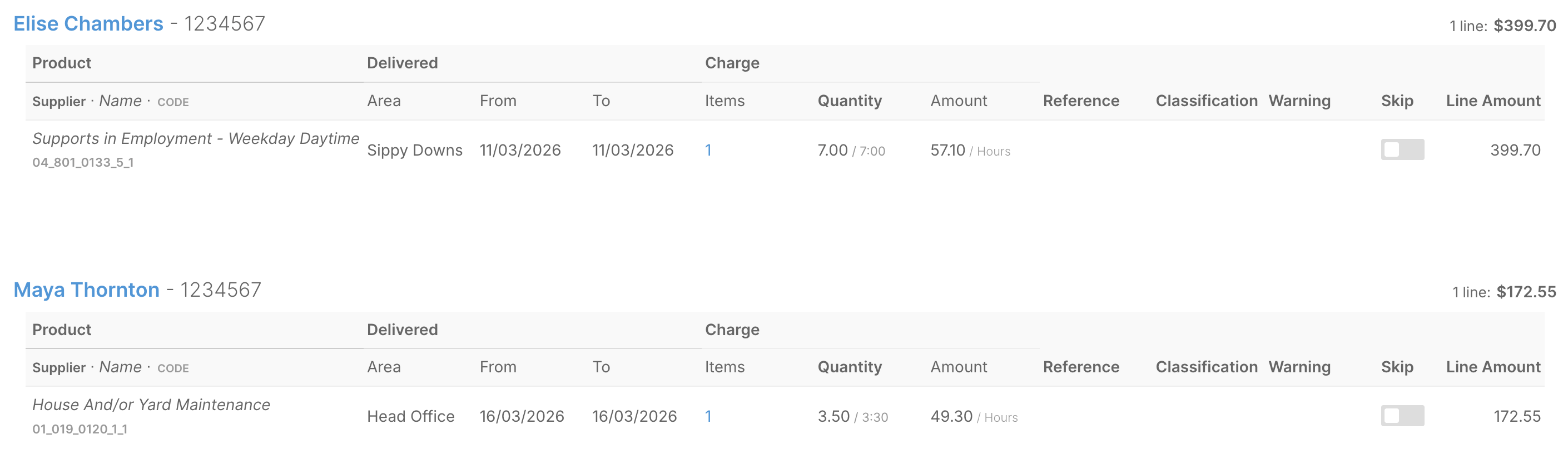 How do I export NDIS claims from the Funding Exchange? - Viewing Claim Results (3)