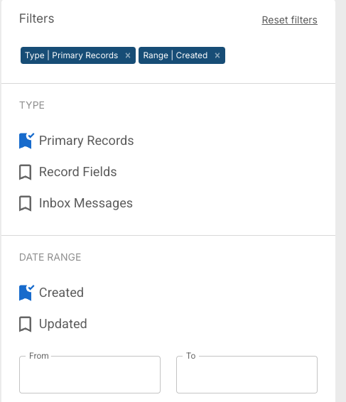 How do I search across FlowLogic? - Default Search Behaviour
