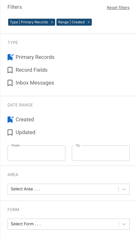 How do I search across FlowLogic? - Additional Filters
