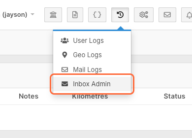 How do I search and manage messages in Inbox Admin? - Accessing Inbox Admin