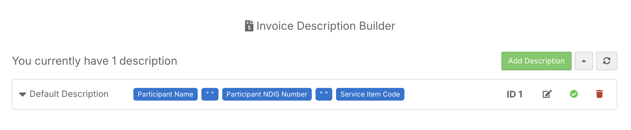 How do I customise invoice line descriptions? - The Default Description