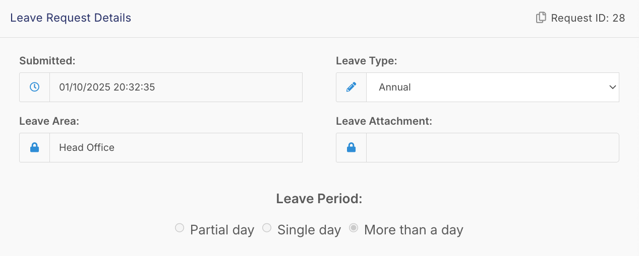 How do I manage and approve leave requests? - Editing a Leave Request