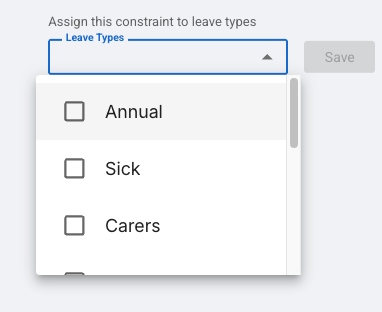How do I set up and edit leave types? - Step 5 - Assign Leave Types