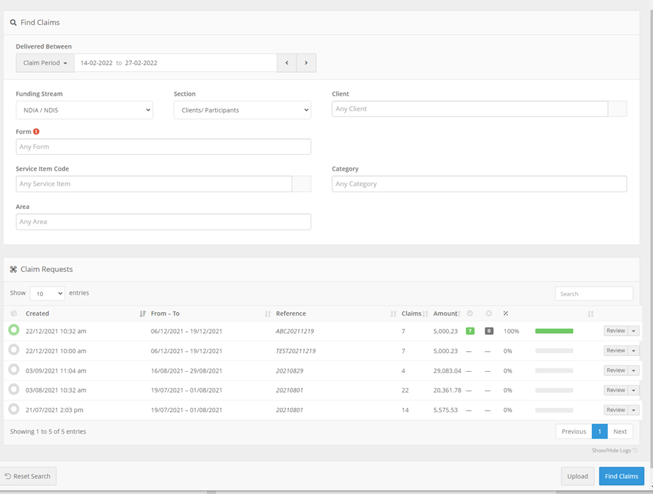How do I create and upload NDIS bulk claim files? - Claiming Process (2)