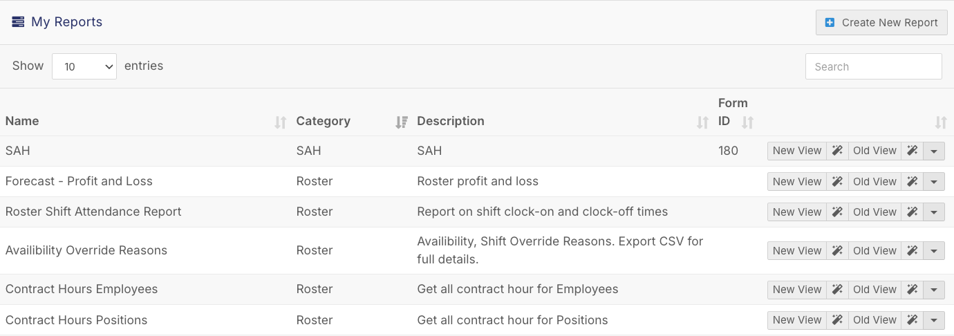 How do I find and run a report? - Reading the reports list