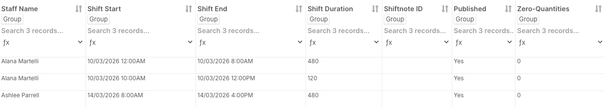 How do I find and export roster reports? - Client Rostered Shifts with Zero Billables