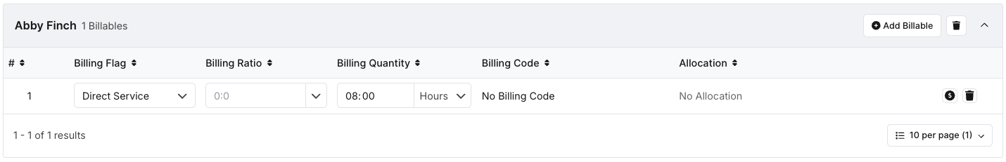 How do I add billing to a shift? - Step 2 - Open the Billing Section (2)