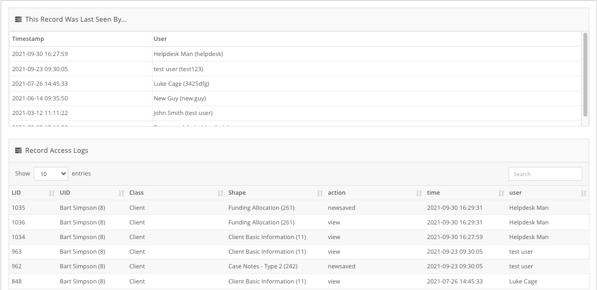 How do I find and open a staff record in the Staff Section? - Navigation (6)