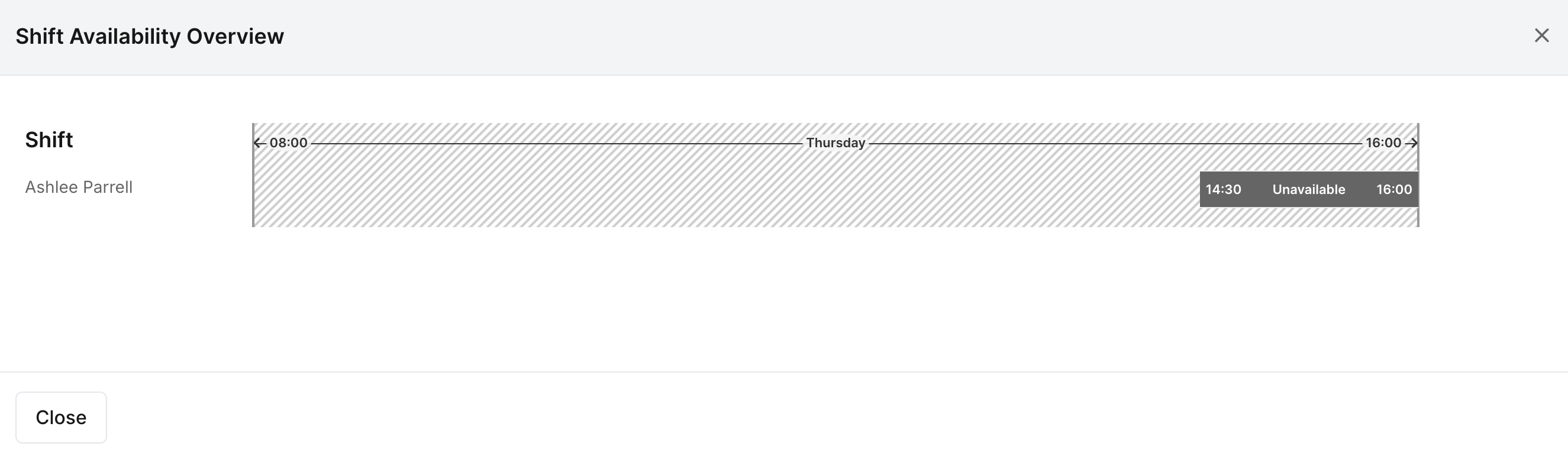 How do I check staff availability when rostering? - Viewing the Availability Overview (2)