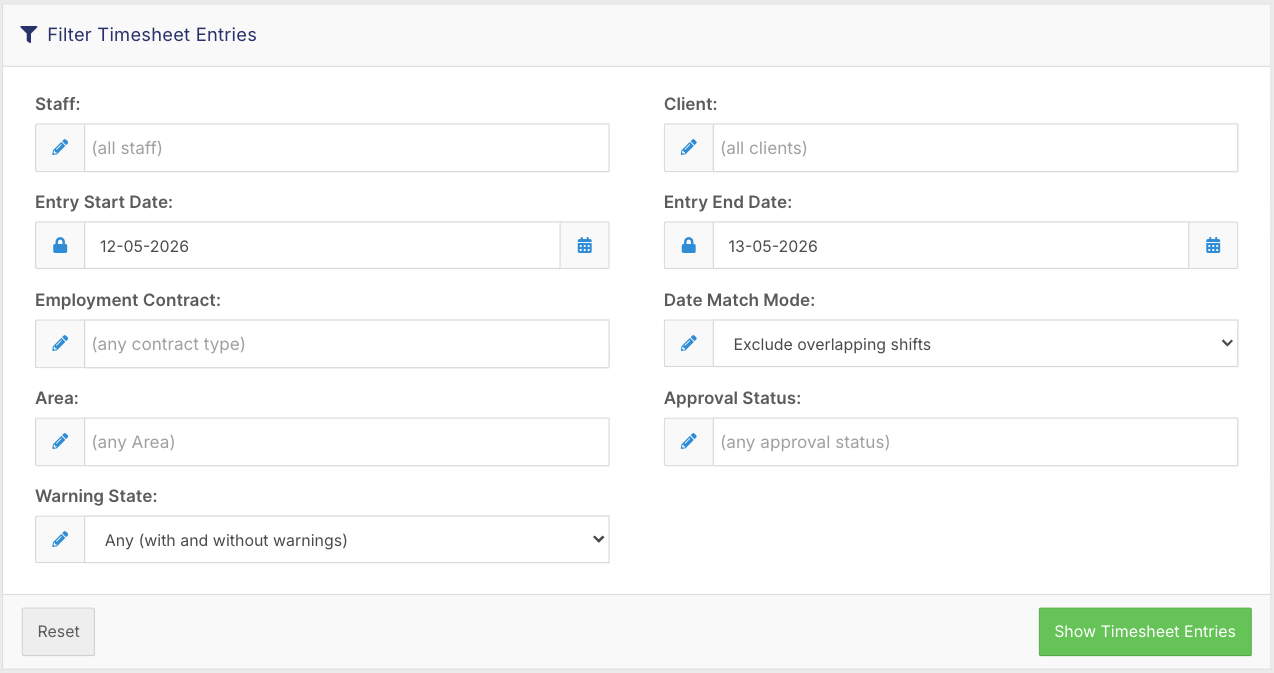 How do I review and approve timesheets? - Filtering Timesheets