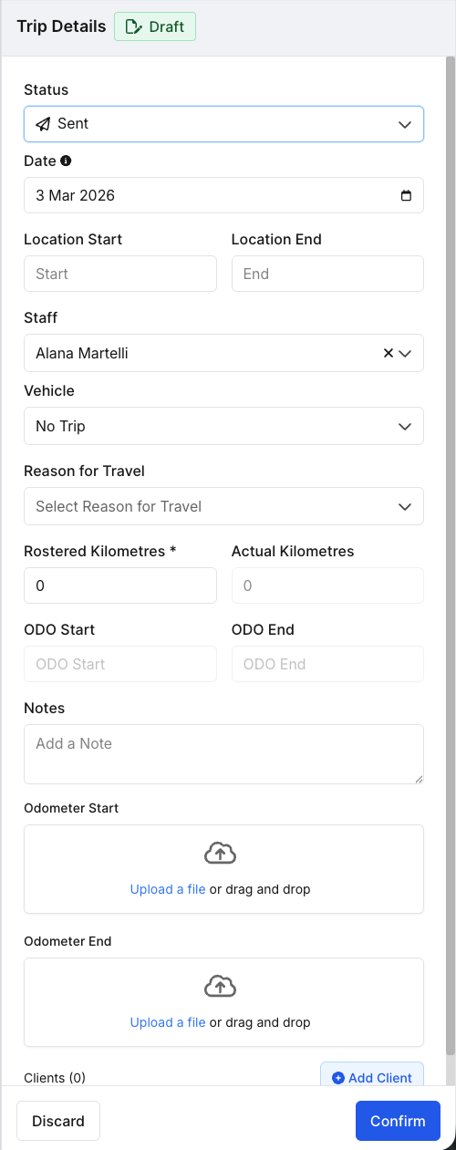 How do I record and approve travel for shifts?