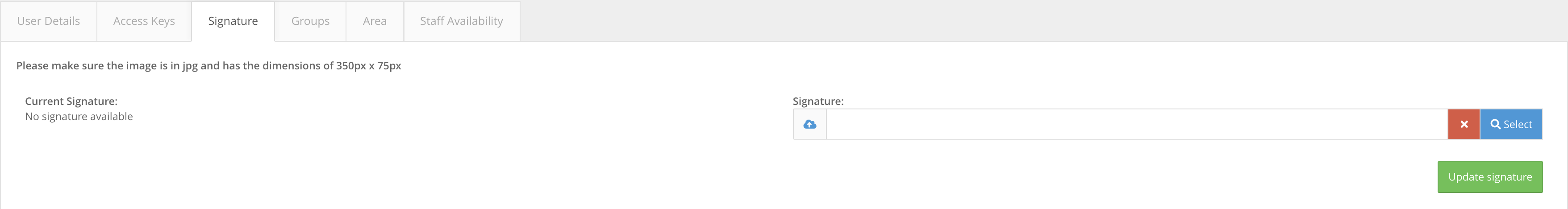 How do I view and edit a user's account in User Management? - Signature: