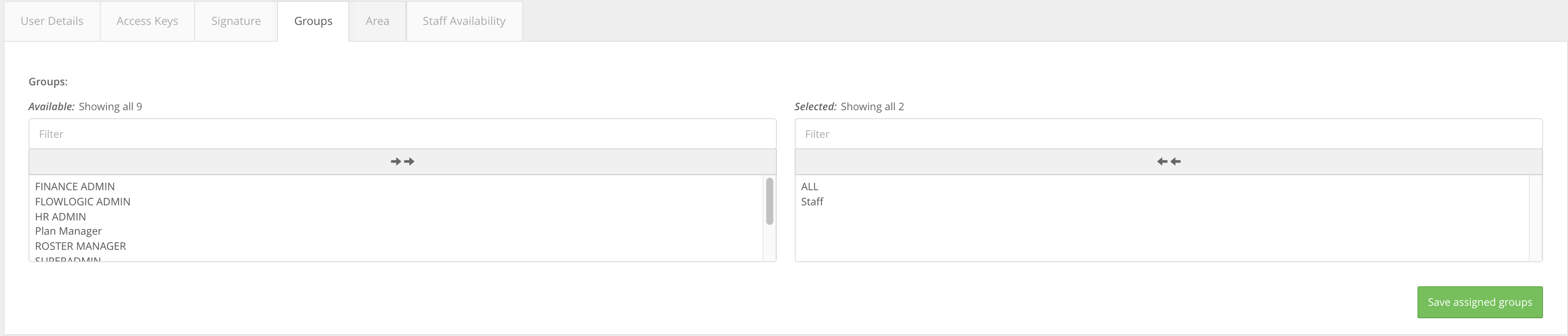 How do I view and edit a user's account in User Management? - Groups: