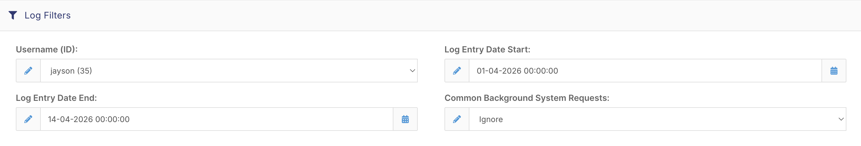 How do I see what a user has done in FlowLogic? - Using Filters