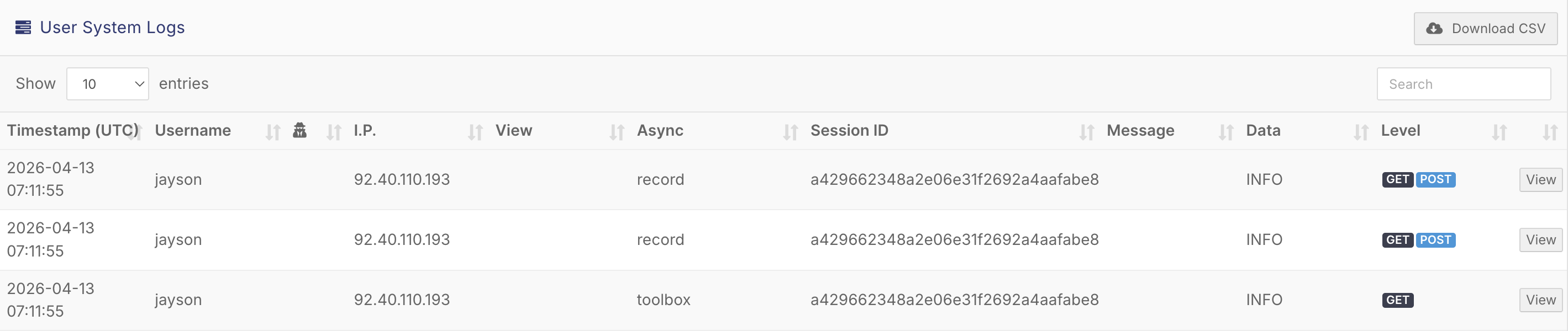 How do I see what a user has done in FlowLogic? - Understanding Log Entries