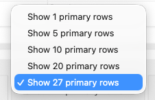 How do I filter, group and export report results? - Controlling rows displayed